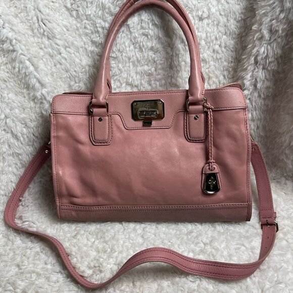 Cole Haan leather pink medium Satchel/shoulder bag with gold tone hardwa… - Picture 1 of 13